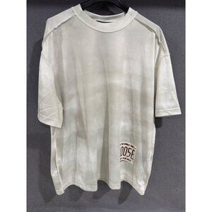 Cross Eyed Moose Oversized Graphic Tee Loose Fit Moisture-Wicking Snow Fade XL